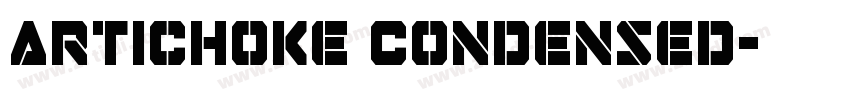 Artichoke Condensed字体转换